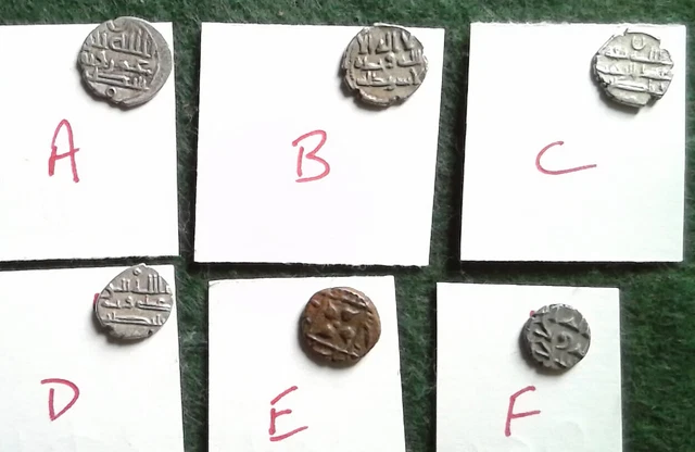 MEDIEVAL INDIA, HABBARID silver dammas, 10th cent. Sind, 6 coins, details below