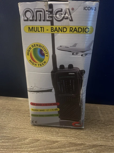 OMEGA-MULTIBAND RADIO ICON-3 Steeple Tone Receiver Greco Portable ...