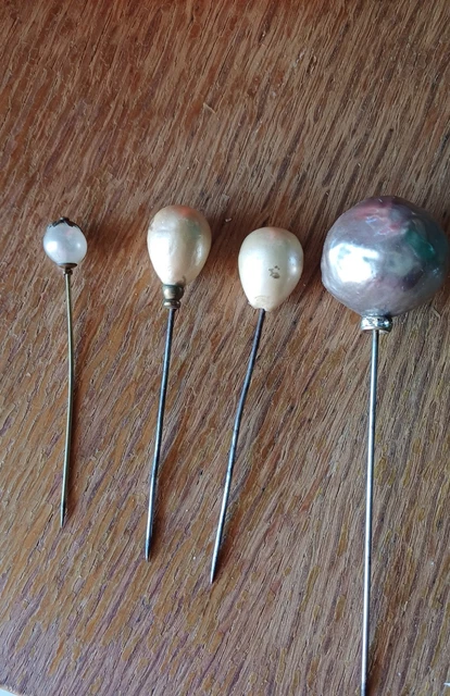 4 épingles à Chapeau Anciennes - Pics à Chapeau Vintage - Occasion - Déco Ou Accessoire