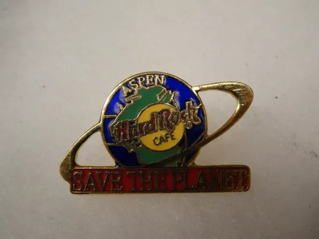 Hard Rock Cafe pin Aspen Globe Earth Save The Planet Series