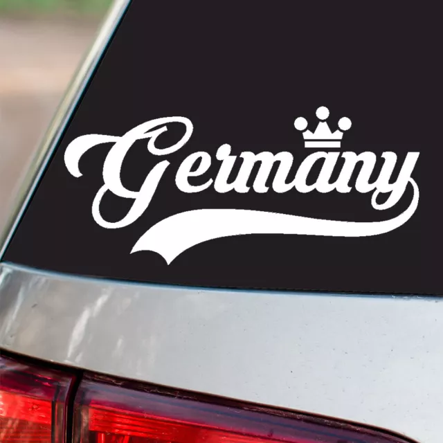 Germany Sticker Country Pride all sizes chrome and regular vinyl colors