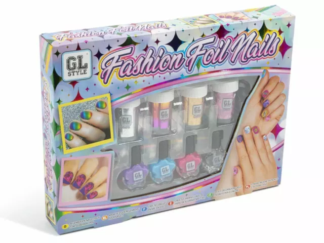 Nail Art Set Stelle Her & Gestalte Dein Nägel Mit Mode Folien & Lack Politur