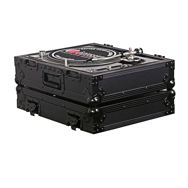 Odyssey FZ1200BL Technics Style Turntable Case with Red TSA Lock idjnow 3