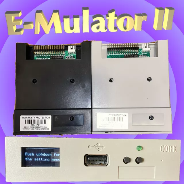 HxC Floppy Emulator With OLED Screen (E-MU E-Mulator II) + Pre-Loaded USB Drive