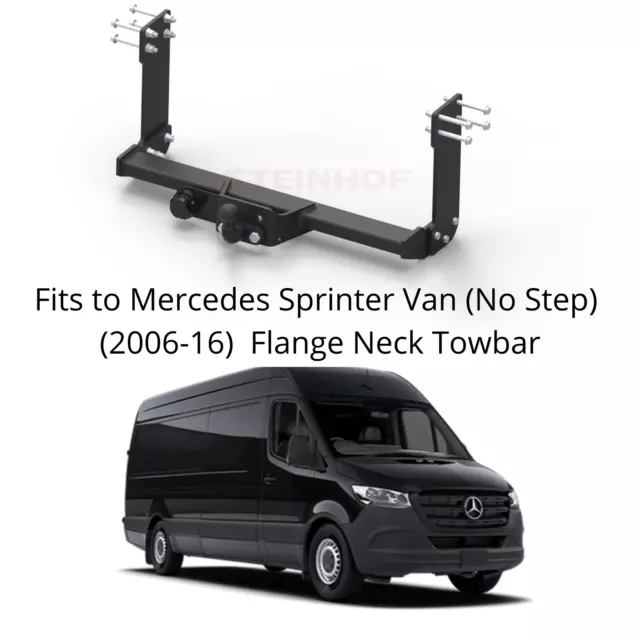 Tow Bar For Mercedes SPRINTER Van NO STEP (2006-18) & 7 Pin Bypass Relay - V032