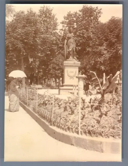 France, Cusset, Statue de la République  Vintage silver print. Allier Tirage