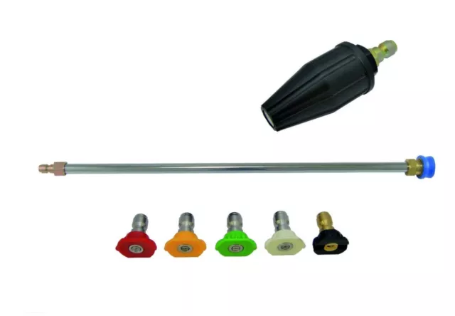 Pressure Washer Lance Extension Turbo & Quick Release Nozzles Size 05