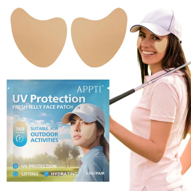 Golf Sunscreen Patch, Outdoor Uv Protection Mask, Hydrating Gel