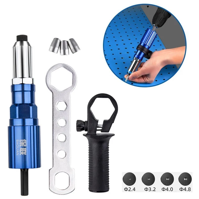 Juego de taladros eléctricos para tirar de herramientas de remache cable suelto remache herramienta