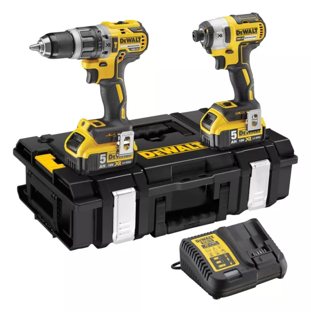 DeWALT DCK266P2-GB XR 18V Brushless Twinpack Kit 2x 5Ah Batteries