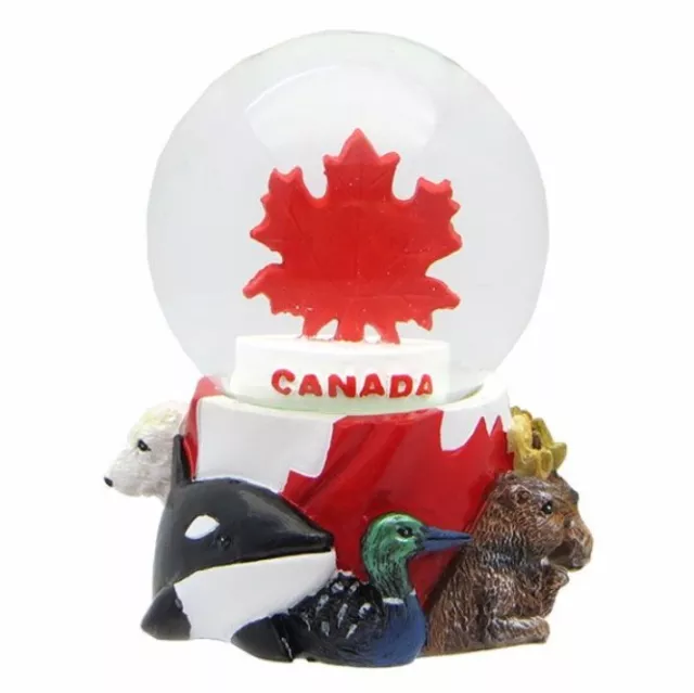 Ahornblatt Schneekugel 45 mm Snowglobe Souvenir Canada Kanada