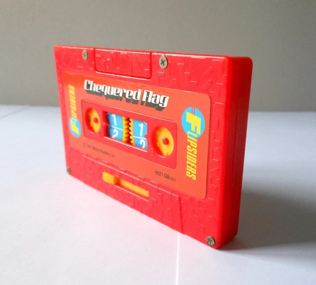 VINTAGE 1987 FLIPSIDERS Chequered Flag Motor Race Game by Milton