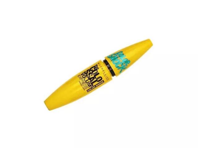 Maybelline Volum Express Color Shock Mascara Electric Turquoise New Carded Party