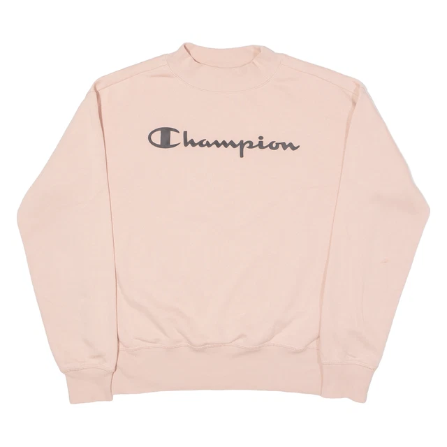 CHAMPION Felpa Ragazza Rosa Collo Alto 2XL