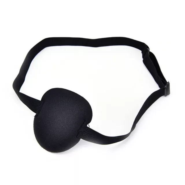 Kids/Adult Medical Concave Eye Patch Foam Groove Washable Eyeshades Adjust Strap