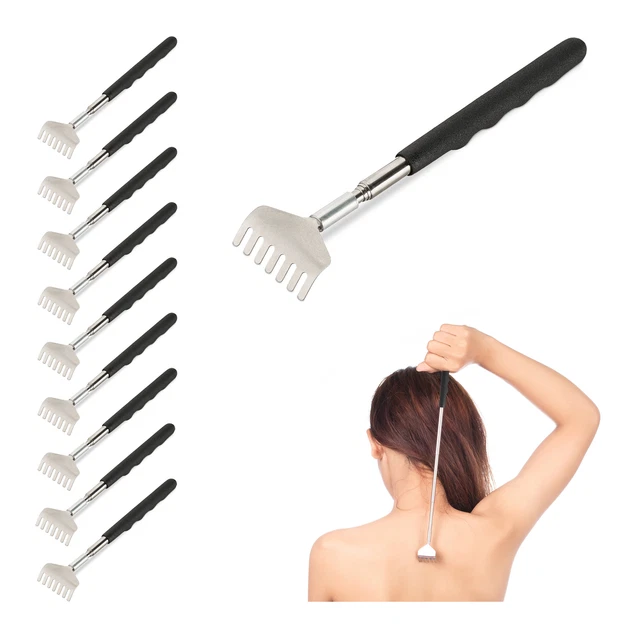 Gratte-dos lot 10 télescopique Grattoir Extensible Main gratte-dos 20-56 cm Inox