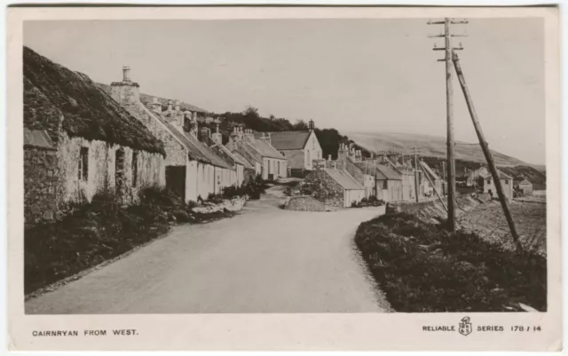 CAIRNRYAN FROM WEST - Wigtownshire Postcard Reliable Series