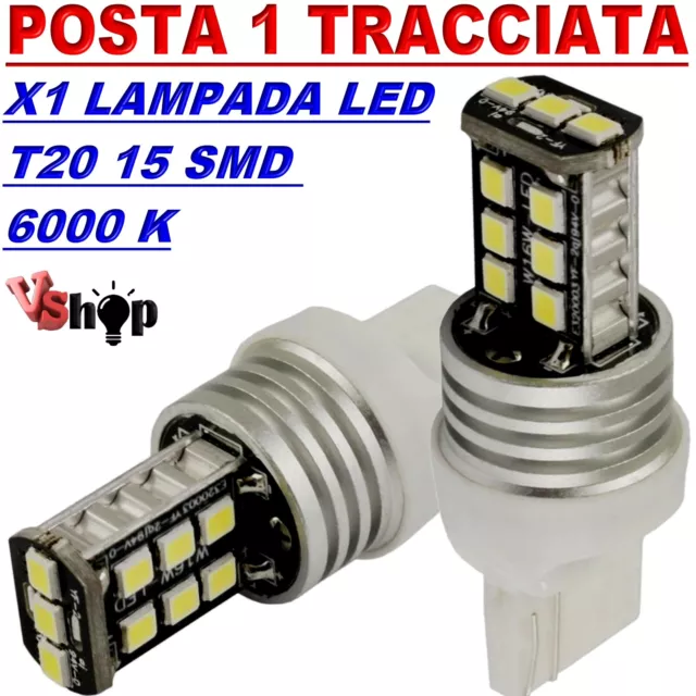 Lampada Led T20 7040 15 Smd Luci Diurne Drl Posizione Canbus No Errore Bianco