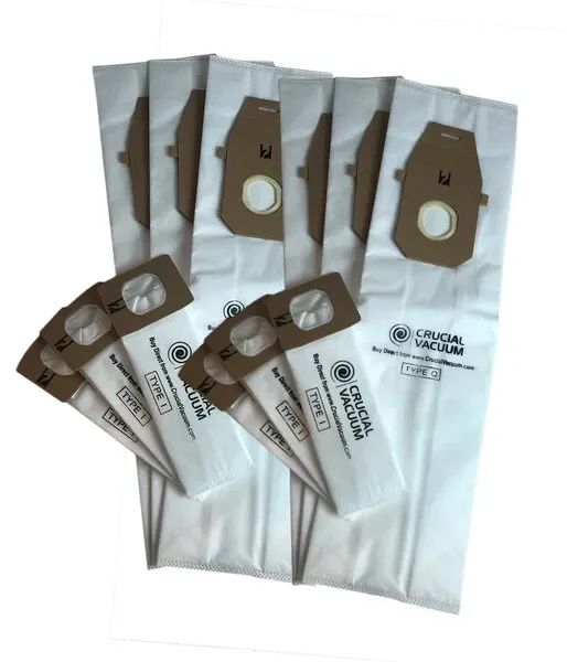 Crucial Vacuum Vac Bags - Compatible with Hoover Multi Q & I bags (12 Pack)