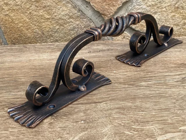 Barn Door Handle Forged Metal Iron