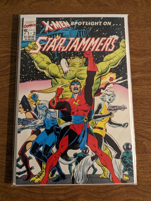 X-Men Spotlight on Starjammers #1-2 (1990) VF/NM Marvel Cockrum Corsair Raza