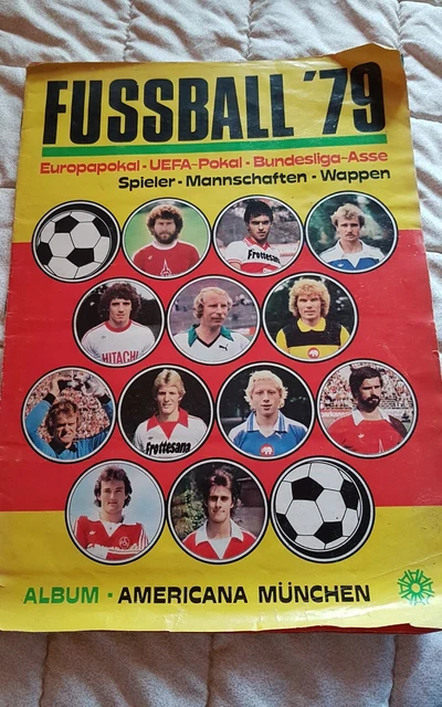 Panini Komplett Album Fußball 79 Europa POKAL UEFA Bundesliga Asse Americana