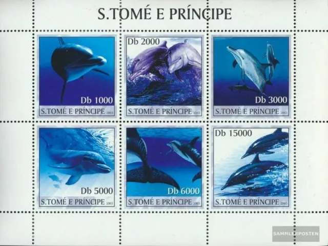 Sao Tome e Principe 2136-2141 Kleinbogen (kompl.Ausg.) postfrisch 2003 Säugetier