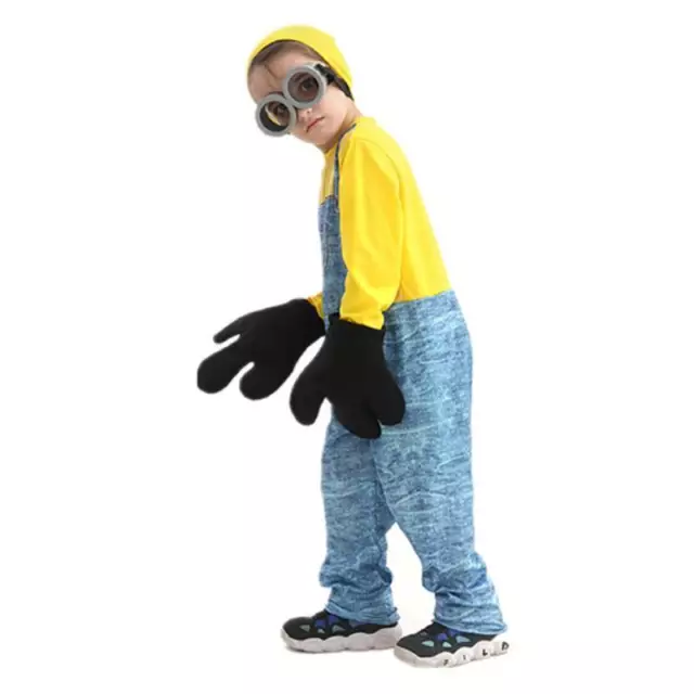 Halloween Minions Kids Cosplay Costume Despicable Me Cartoon Dance Outfit