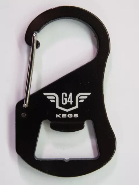 Metallo Portachiavi Moschettone Apribottiglie: Oregon Base Acciaio Keg , Growler
