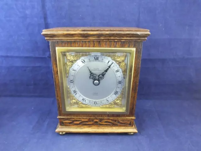 Elliott of London Oak Cased Mantel Clock in Working Order.