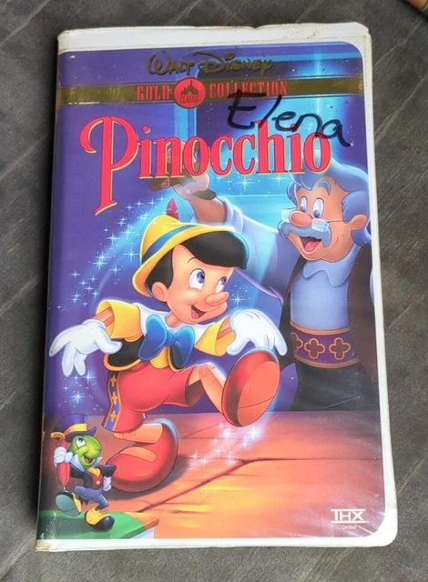 Pinocchio (VHS, 1999, Clam Shell Gold Collection)