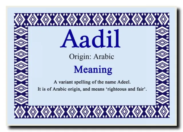 Magnete jumbo nome personalizzato Aadil