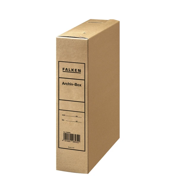 Falken 11286606F 50x Falken - Archivbox für DIN A4, Vollpappe, T230 x B80 x H320