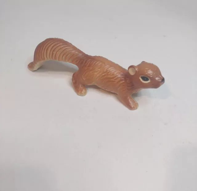 Vintage MCM Squirrel Kit Wall/Tree Climber Figurine Ceramic 7" Long - Japanese