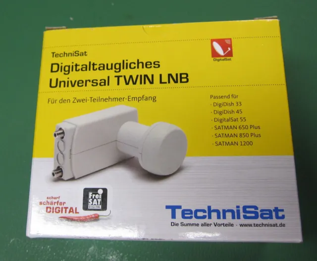 TechniSat Twin-LNB 0007/8882 für Full-HD HDTV 4k und UHD Empfang neu