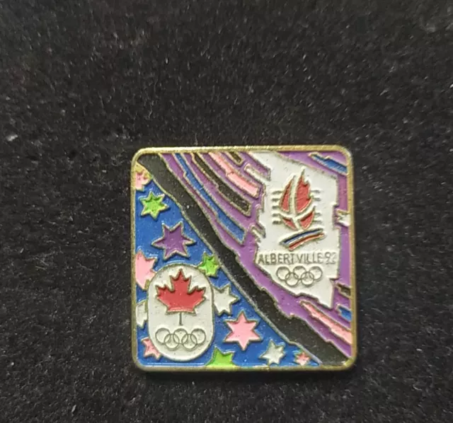 RARE PINS JO jeux olympiques Albertville 92 Canada Feuille Érable