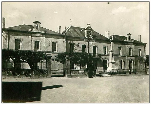 58.OUROUX EN MORVAN.n°28.LA MAIRIE ET L'ECOLE.CPSM