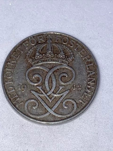 Coin / Sweden / 5 Ore / Fem Ore 1942