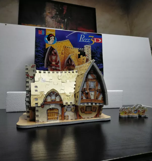 La maison de Blanche Neige Puzzle Puzz3D Vintage Disney MB  WALT DISNEY