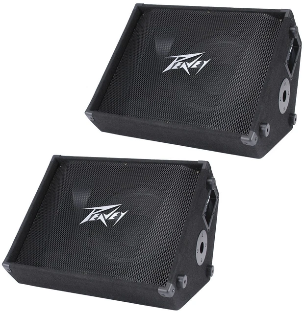 PEAVEY (2) PV12M Pro Audio 2-Way 12