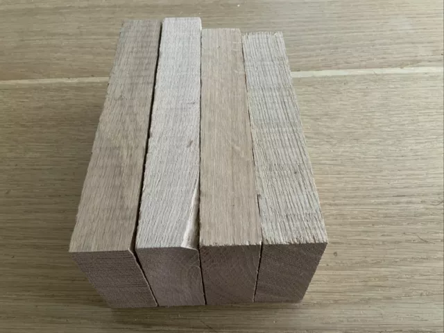 Cortes de madera dura de roble sólido x 4 - *17,5 x 8 x 3 cm - madera hágalo usted mismo artesanía 1299