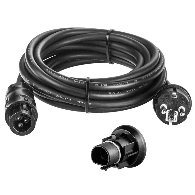 Cavo di collegamento spina Schuko per inverter con linea tubi in gomma H07RN F