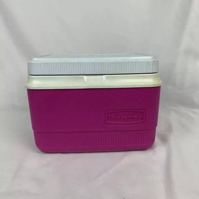 Rubbermaid Personal Lunch Box Cooler Picnic Work Job Small Pink