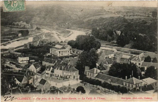 CPA CLAMECY - Vue prise de la Tour St-MARTIN - La Vallée de l'Yonne (293251)