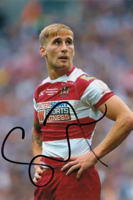 Sam Tomkins Hand Signed Wigan Warriors 6x4 Photo Rugby League Autograph 3