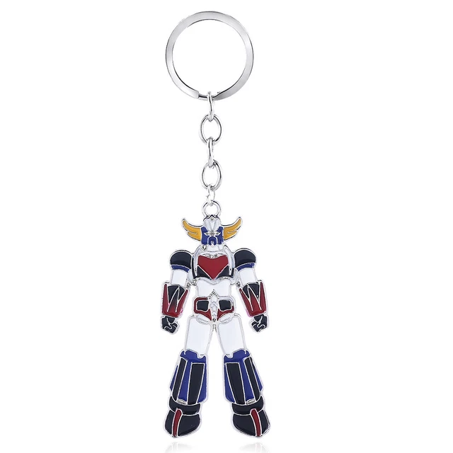 Grendizer UFO Robot Metall-Schlüsselanhänger – Ca. 5x2,4cm, Einseitig Bedruckt, Für Anime-Fans