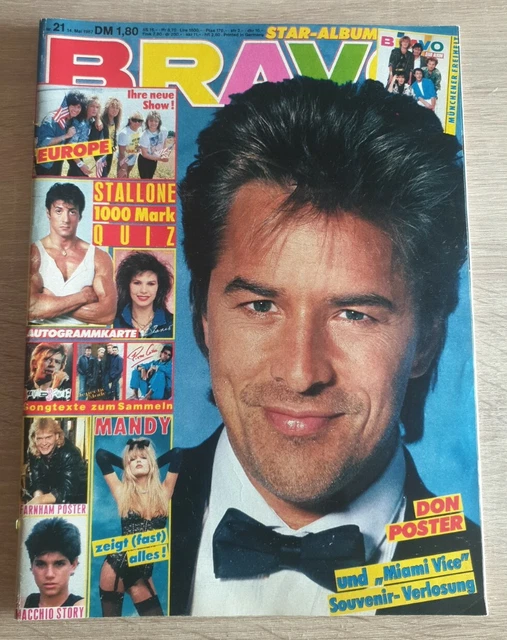 Bravo 21/1987-Don Johnson - Mandy Smith - Europe - The Cure - Poison - Komplett