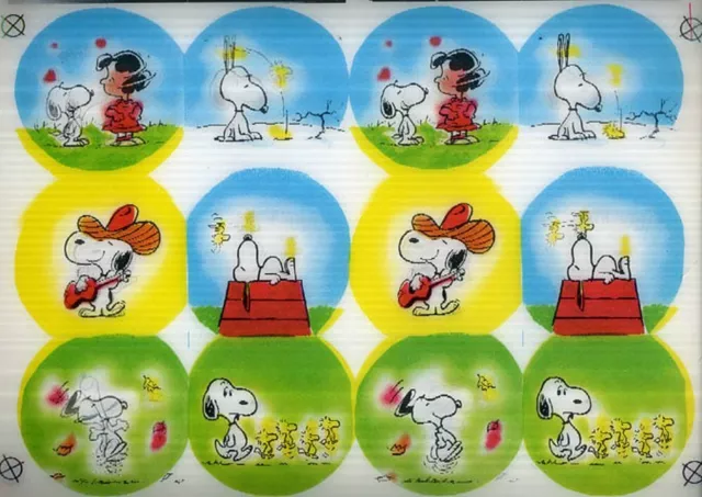 12 Peanuts Charlie Brown Snoopy Un-Cut Vari-Vue Motion Lenticulars No. 2