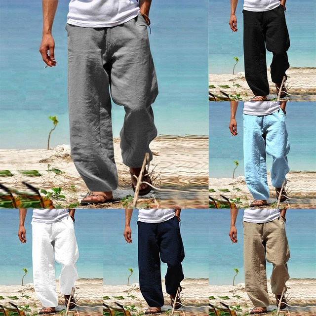 Moda tempo libero pantaloni uomo vita dritta alta pantaloni jogging jogger lunghi