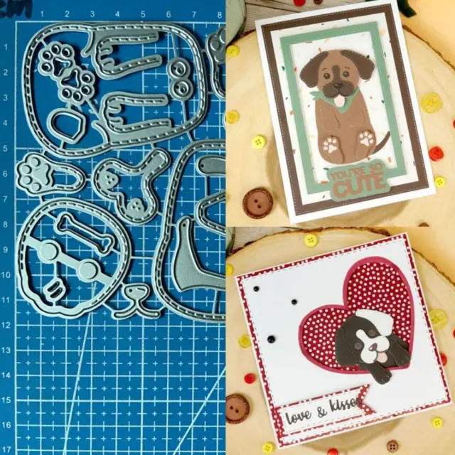 Metal Cutting Dies Dog DIY Scrapbooking Embossing Paper Card Crafts Stencil Mold